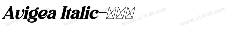 Avigea Italic字体转换